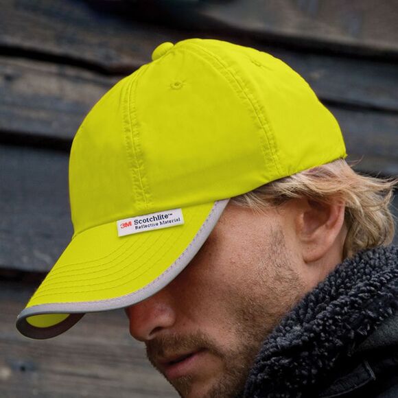 Result Unisex High-Vis Baseball Cap (3M) (Pack of 2) / Hi-Vis Yellow - Picture 2 of 5